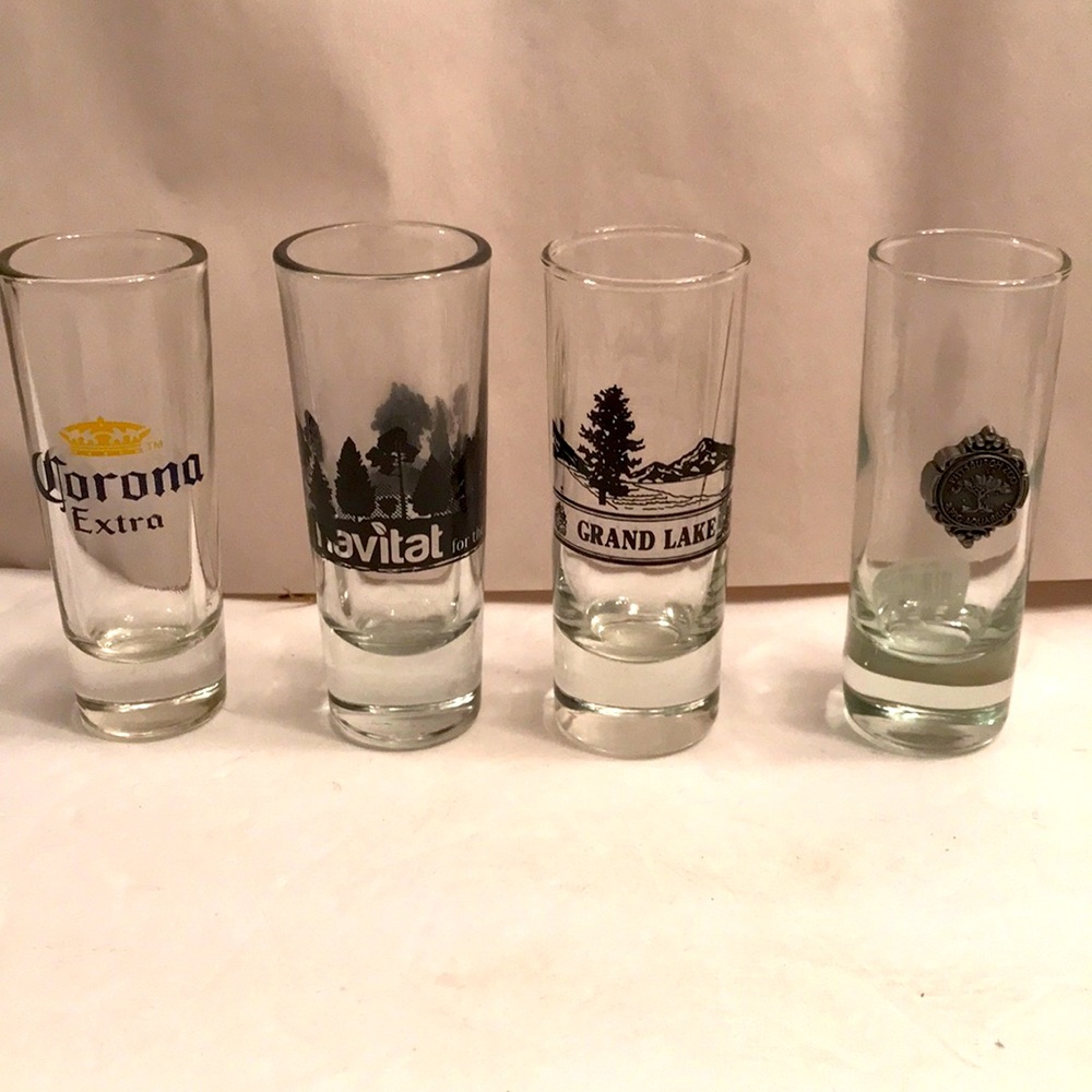 Tall Shot Glasses /Four